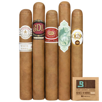 Johnny Mellow 5-Star Mild 5-Cigar Collection for $24.00+ free shipping with use of coupon code:
