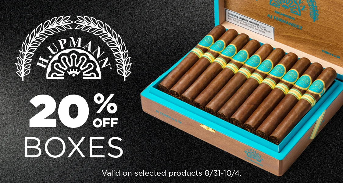 20% off H. Upmann Boxes