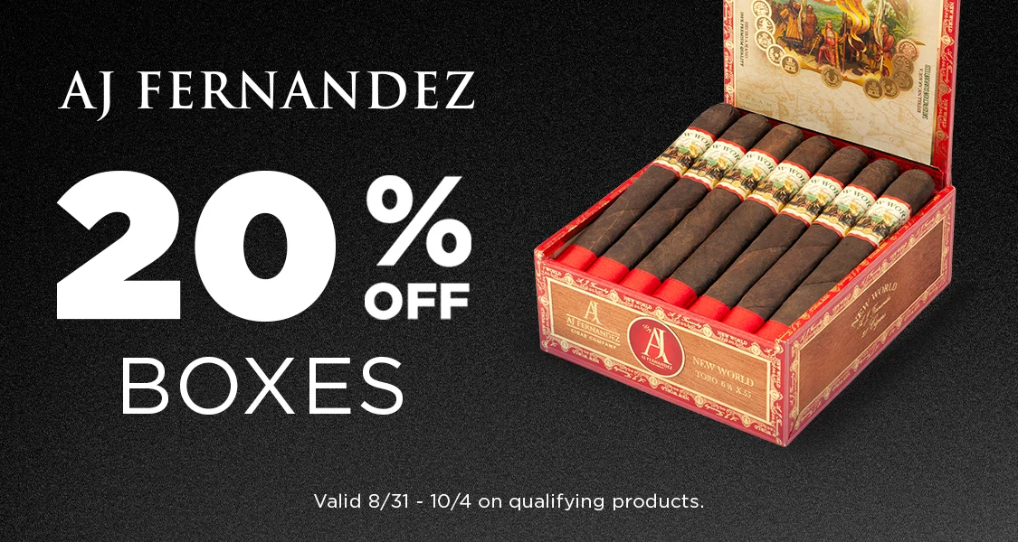20% off AJ Fernandez Boxes