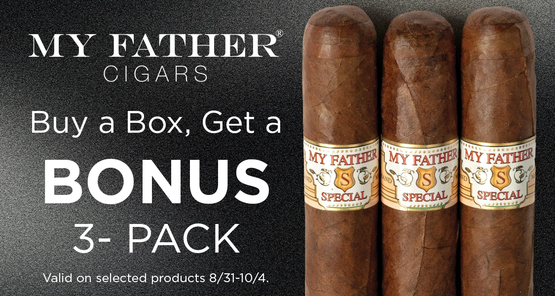 My Father Cigars, Buy a box get a 3 pack