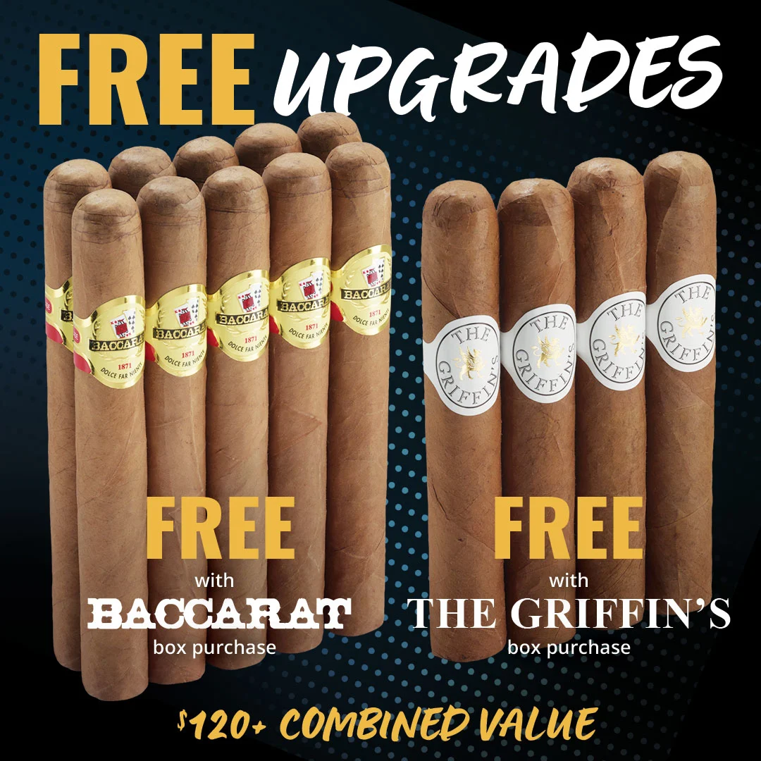 Get a FREE GIFT with every Baccarat & The Griffin's box purchase! Shop and save for up to 46% off - Only at Famous Cigars!