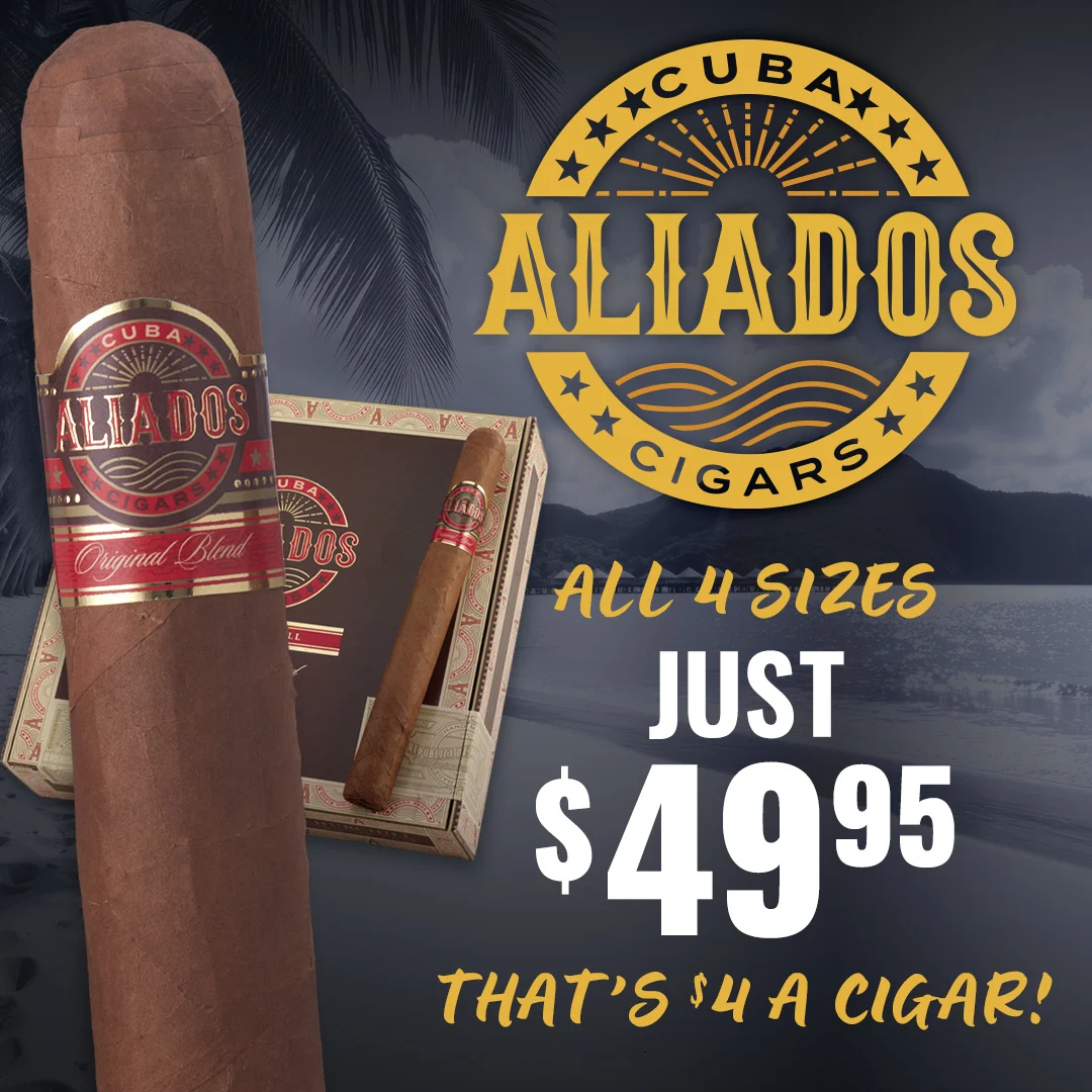 Cuba Aliados Original cigar blends marked down to just $79.95 a box any size available! Shop now at Famous Cigars