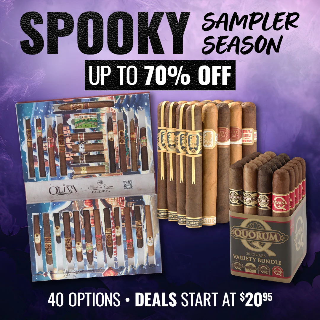 Skip the tricks, grab the sticks: samplers up to 70% OFF! Choose from 40 amazing options at prices up to 70% off only at Famous Cigars!