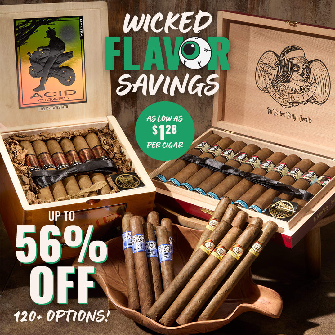 Flavored Cigars deals! Sink your teeth into over 120 sweetly flavored smokes ON SALE up to 56% off!